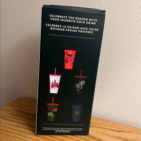 2021 SB HOLIDAY 5 Different Designs Reusable Cold Cups NEW! - Picture 2 of 2